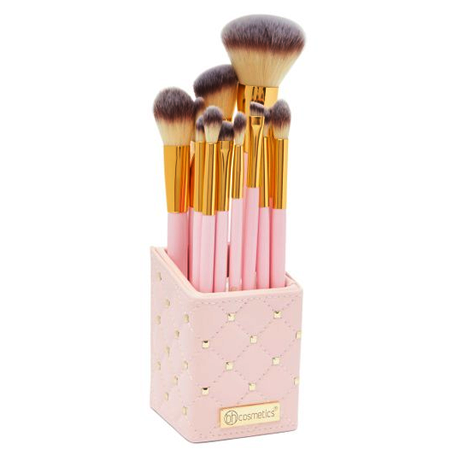 BH Cosmetics, BH Cosmetics Pink Studded Elegance, BH Cosmetics Pink Studded EleganceBH Cosmetics Pink Studded Elegance รีวิว, BH Cosmetics Pink Studded Elegance ราคา, BH Cosmetics Pink Studded Elegance - 12 Piece Brush Set, Pink Studded Elegance - 12 Piece Brush Set