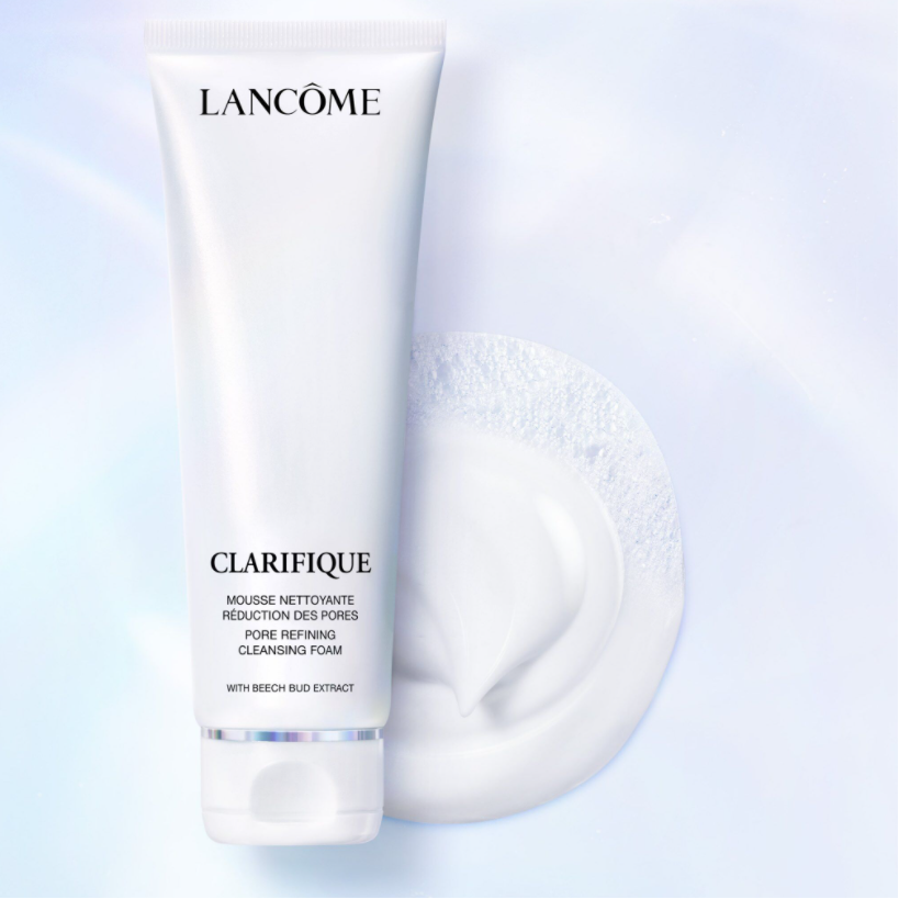 LANCOME Clarifique Pore Refining Cleansing Foam 50ml โฟมล้างหน้า LANCÔME สูตรไม่ทำให้ผิวแห้ง ช่วยปรับสภาพผิวและทำให้คุณมีผิวที่เรียบเนียนพร้อมล้างสิ่งสกปรกในแต่ละวัน