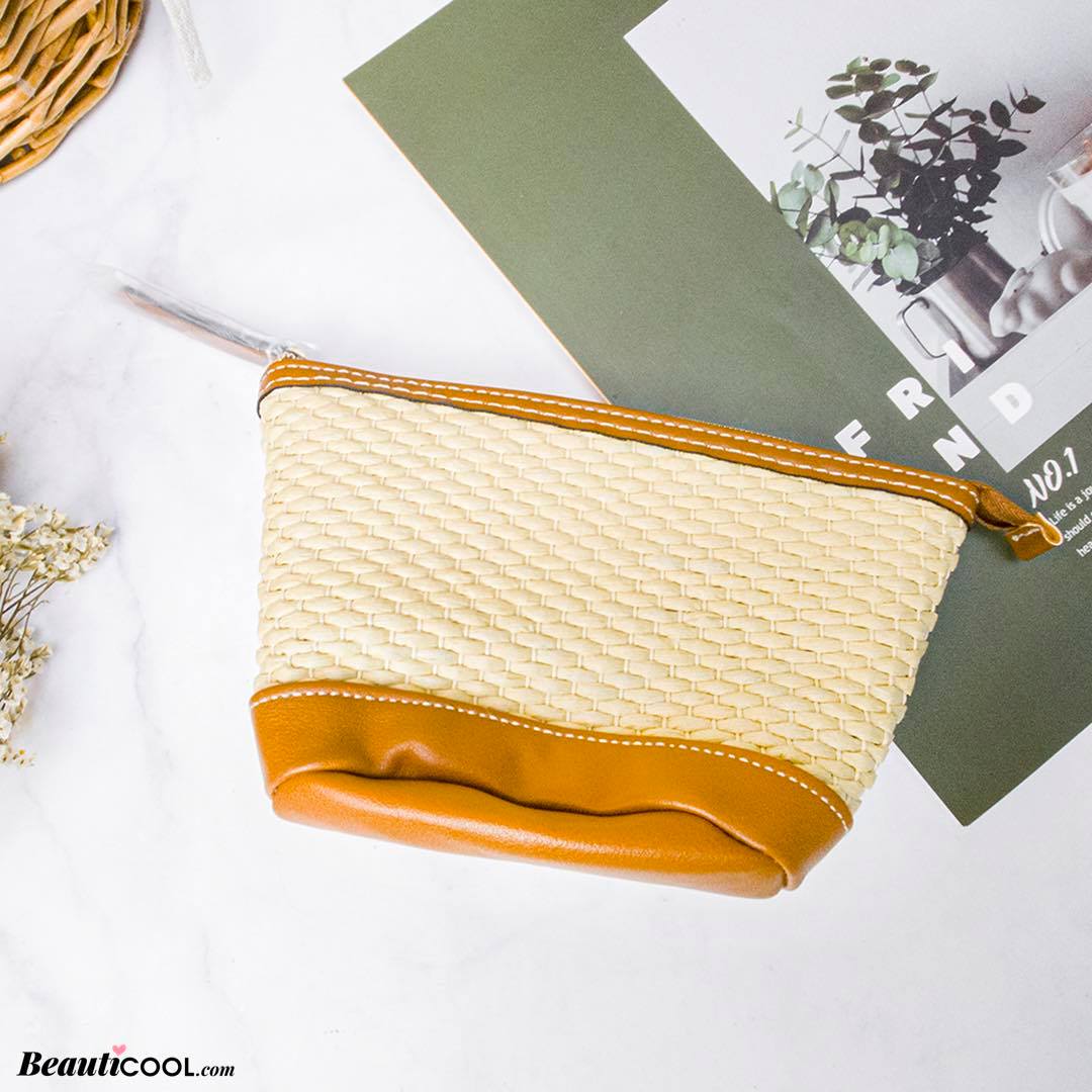 ESTEE LAUDER,กระเป๋าใส่เครื่องอาง,ESTEE LAUDER Weave Make up Pouch x Amba Locke,