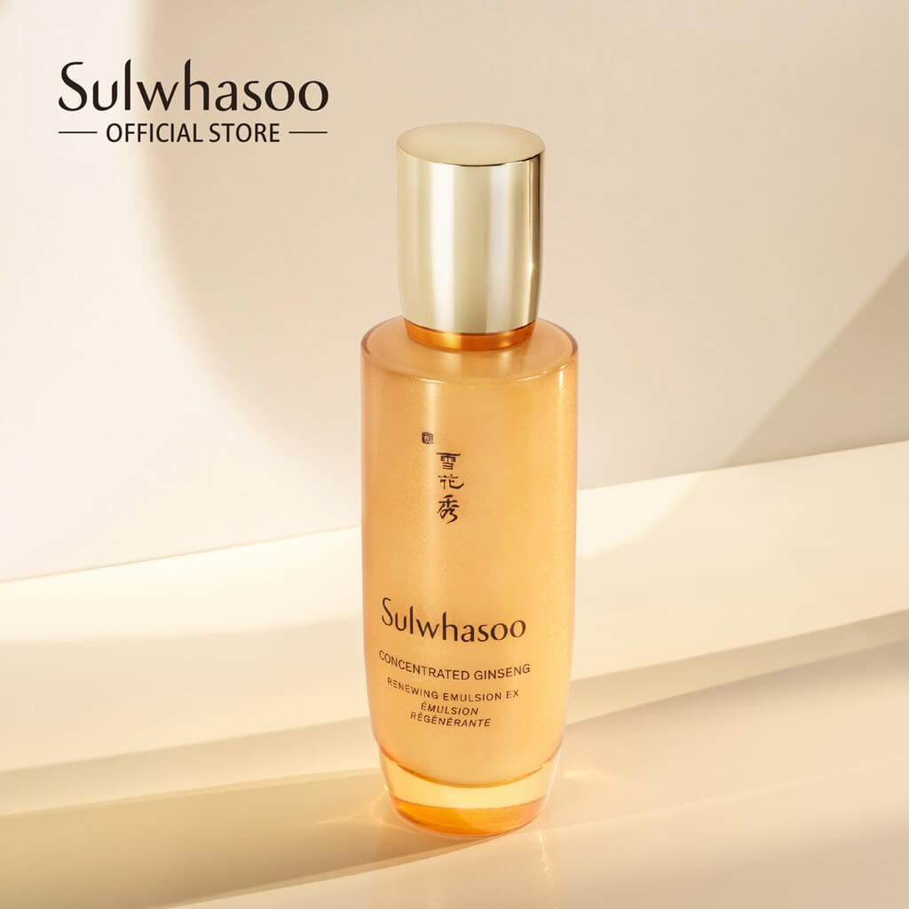 Sulwhasoo Concentrated Ginseng Renewing Emulsion  อิมัลชั่นสูตรใหม่ กระตุ้นความยืดหยุ่น ลดเลือนริ้วรอย ผิวแน่นกระชับ แข็งแรง