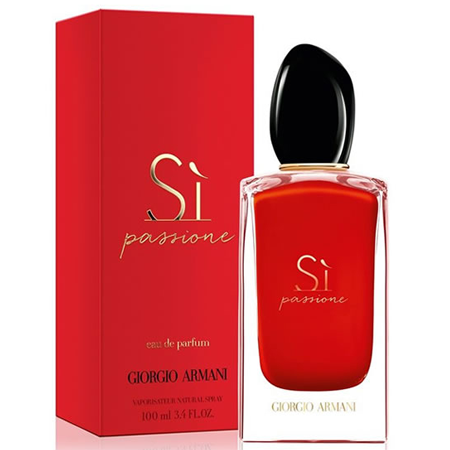 Giorgio Armani Si Passione Eau De Parfum 100ml น้ำหอมแนวกลิ่น Fruity-Floral ออกแบบมาเพื่อผู้หญิงที่เต็มเปี่ยมด้วยพลัง ความรัก ความหลงใหล ความเร่าร้อน เย้ายวน